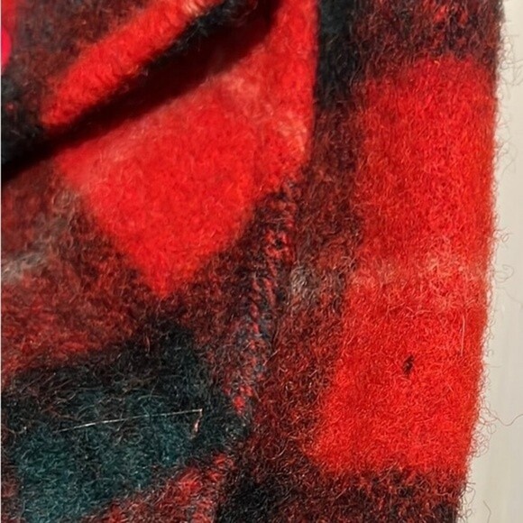 Vintage Carss Mackinaw red plaid wool button down jacket - Picture 8 of 10